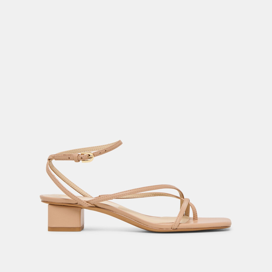 karlos sandalen aus hellbraunem leder