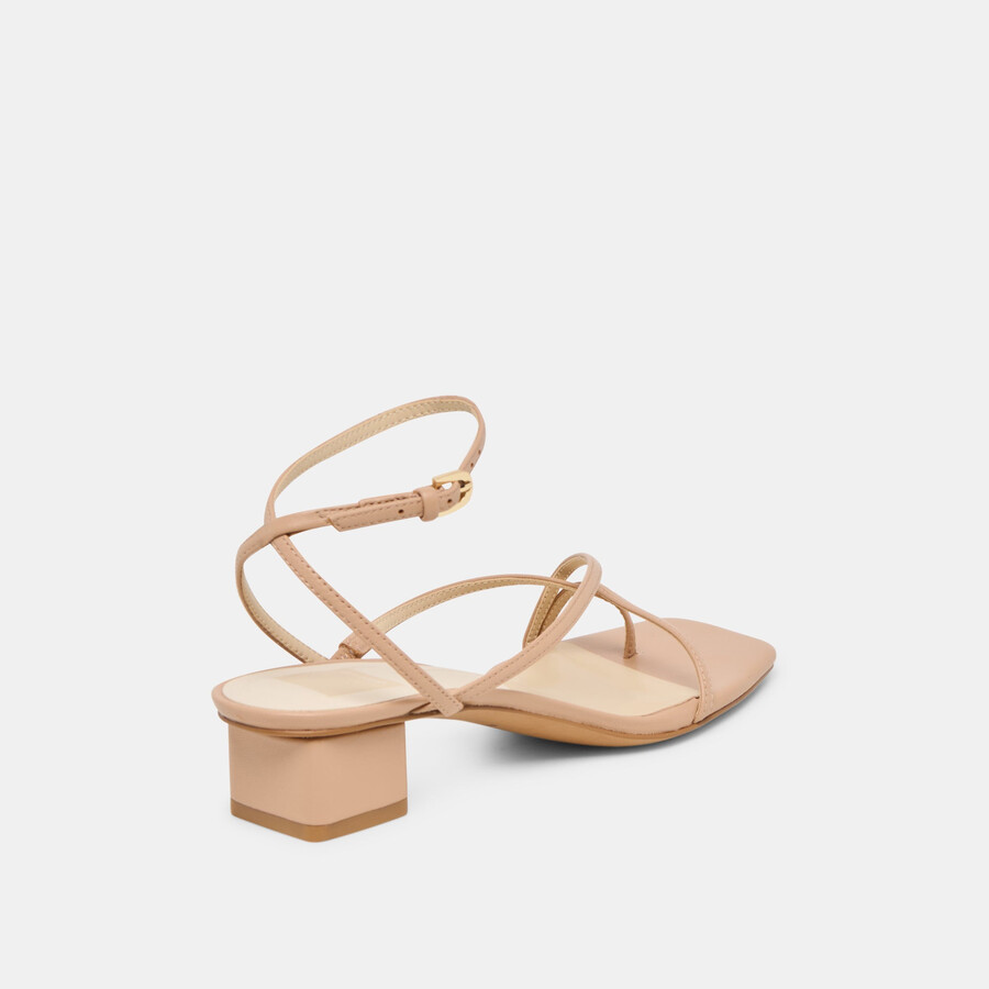 karlos sandalen aus hellbraunem leder