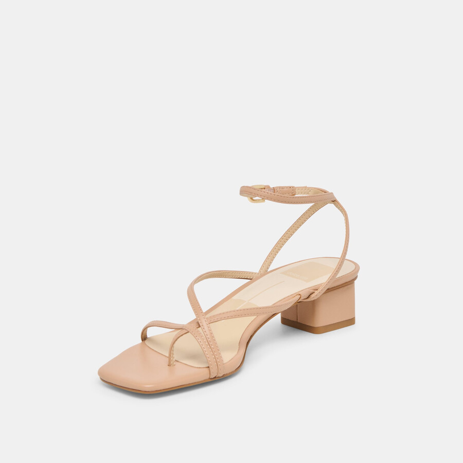 karlos sandalen aus hellbraunem leder