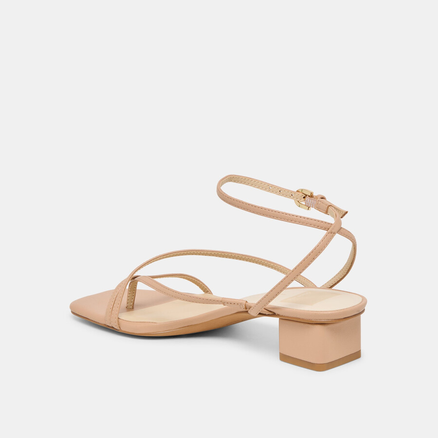 karlos sandalen aus hellbraunem leder