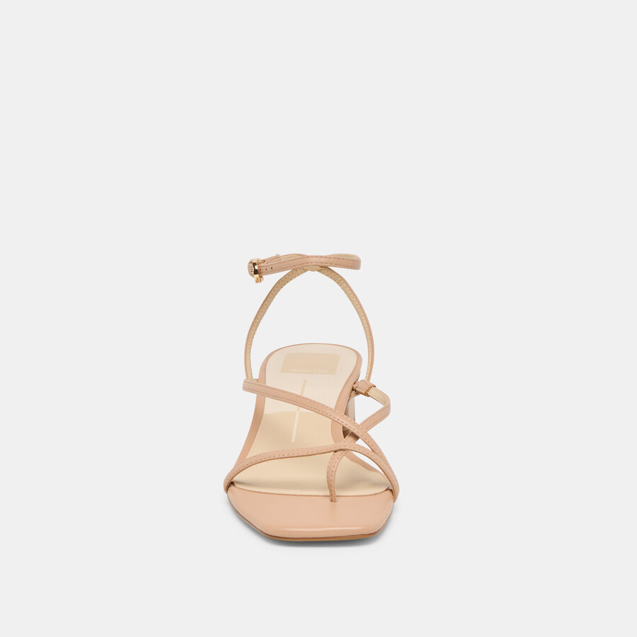 karlos sandalen aus hellbraunem leder