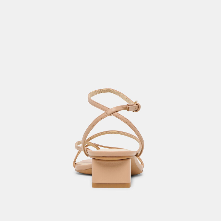 karlos sandalen aus hellbraunem leder