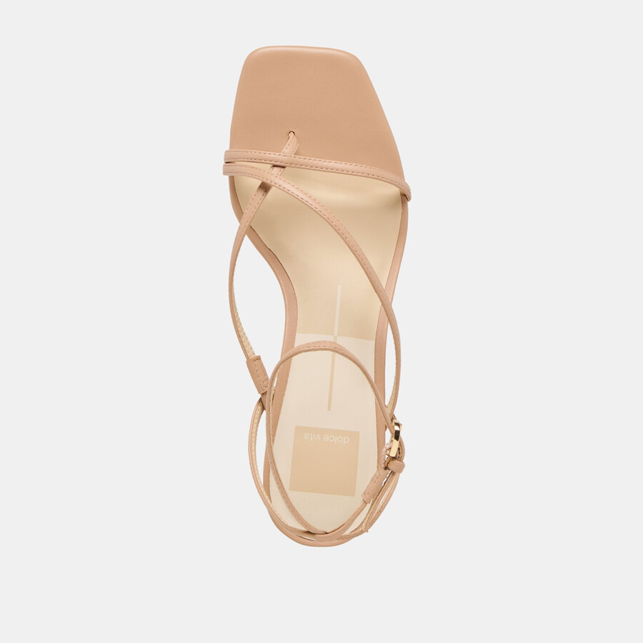 karlos sandalen aus hellbraunem leder