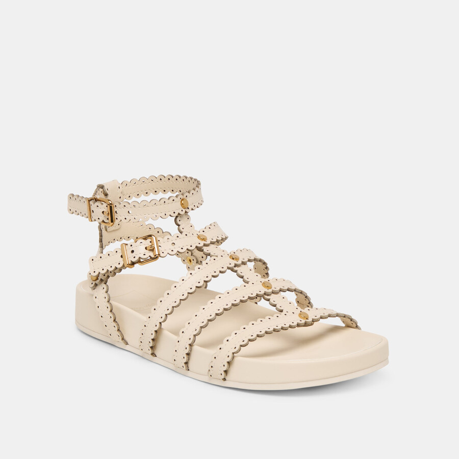 susana sandalen creme leder