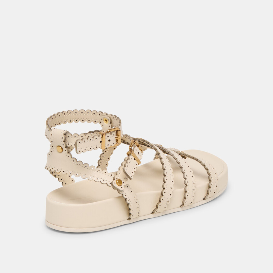 susana sandalen creme leder