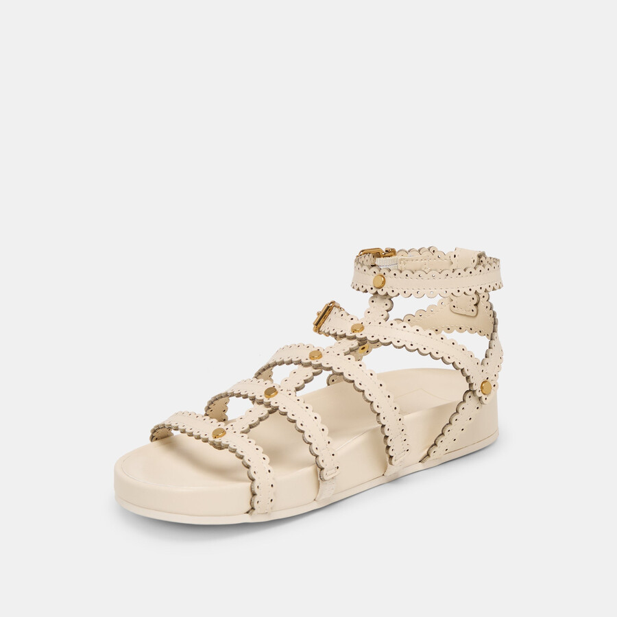 susana sandalen creme leder