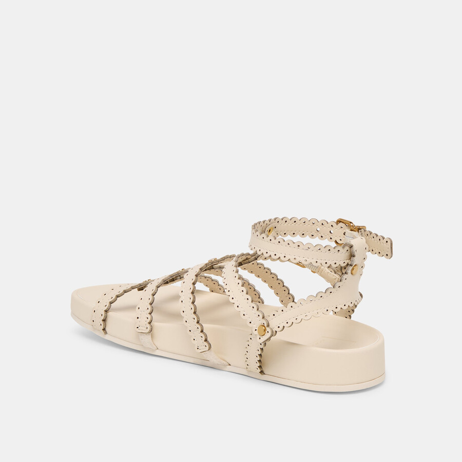 susana sandalen creme leder