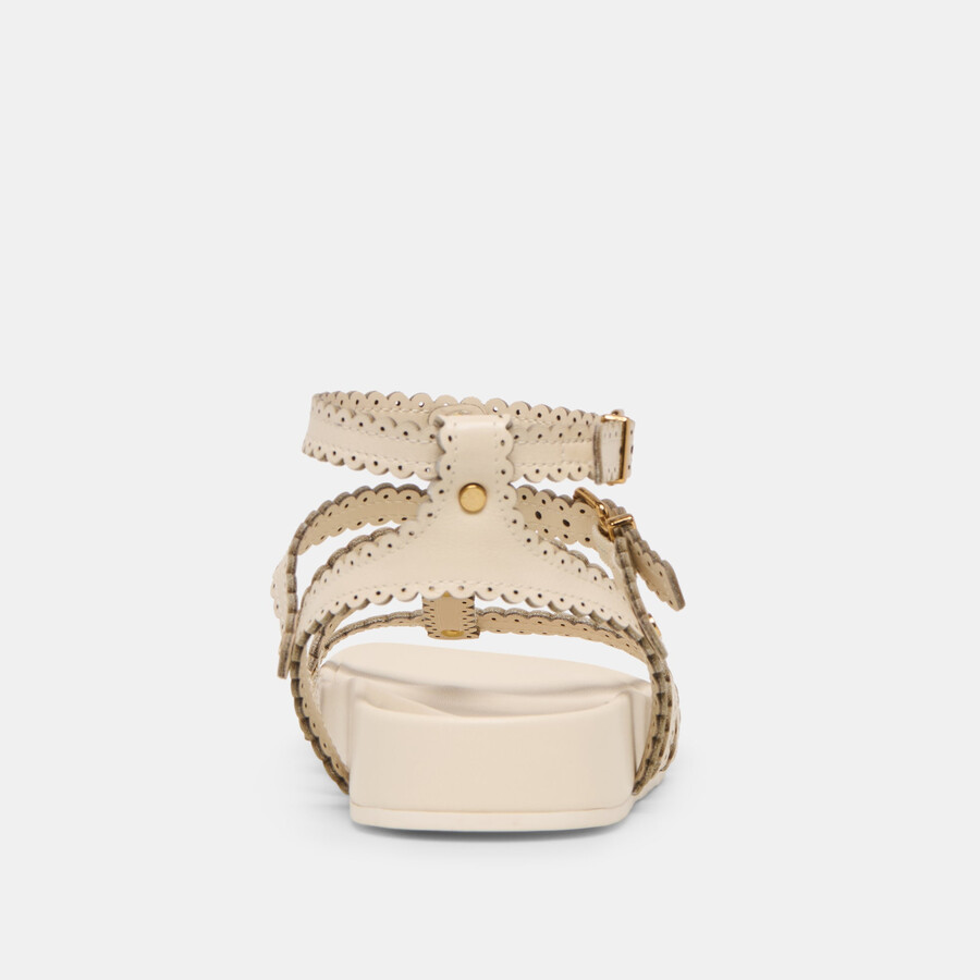 susana sandalen creme leder