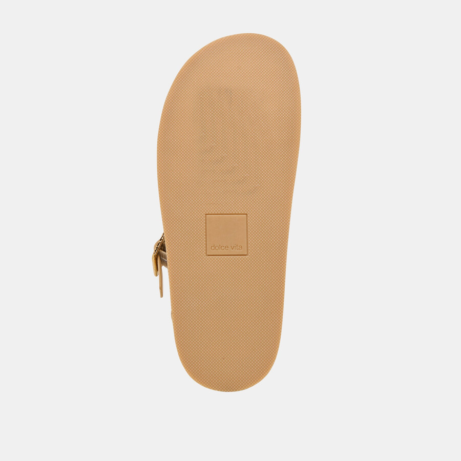 shenna sandalen goldfarbenes leder im used-look