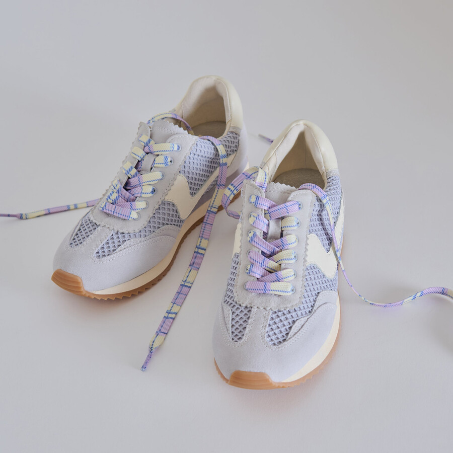 preppy-karo-spitze lila multi