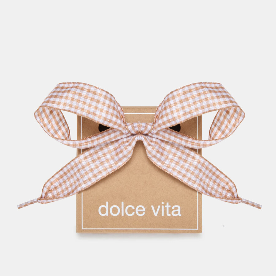 gingham-spitze rose multi