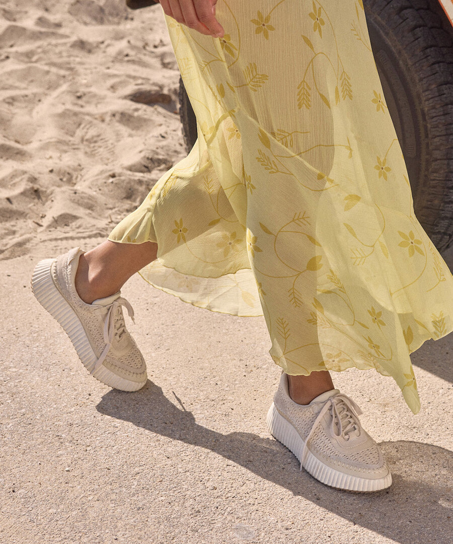 dolen sneakers sandstone knit