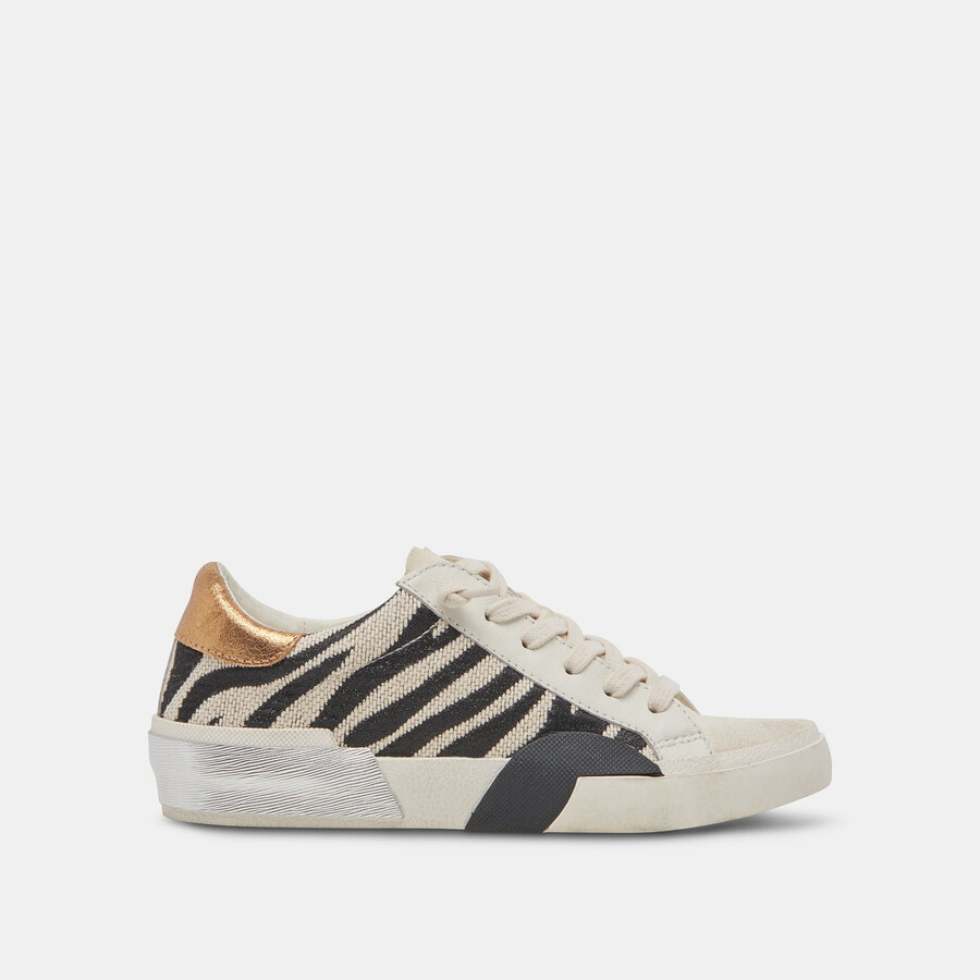 zina sneakers zebra-stoff