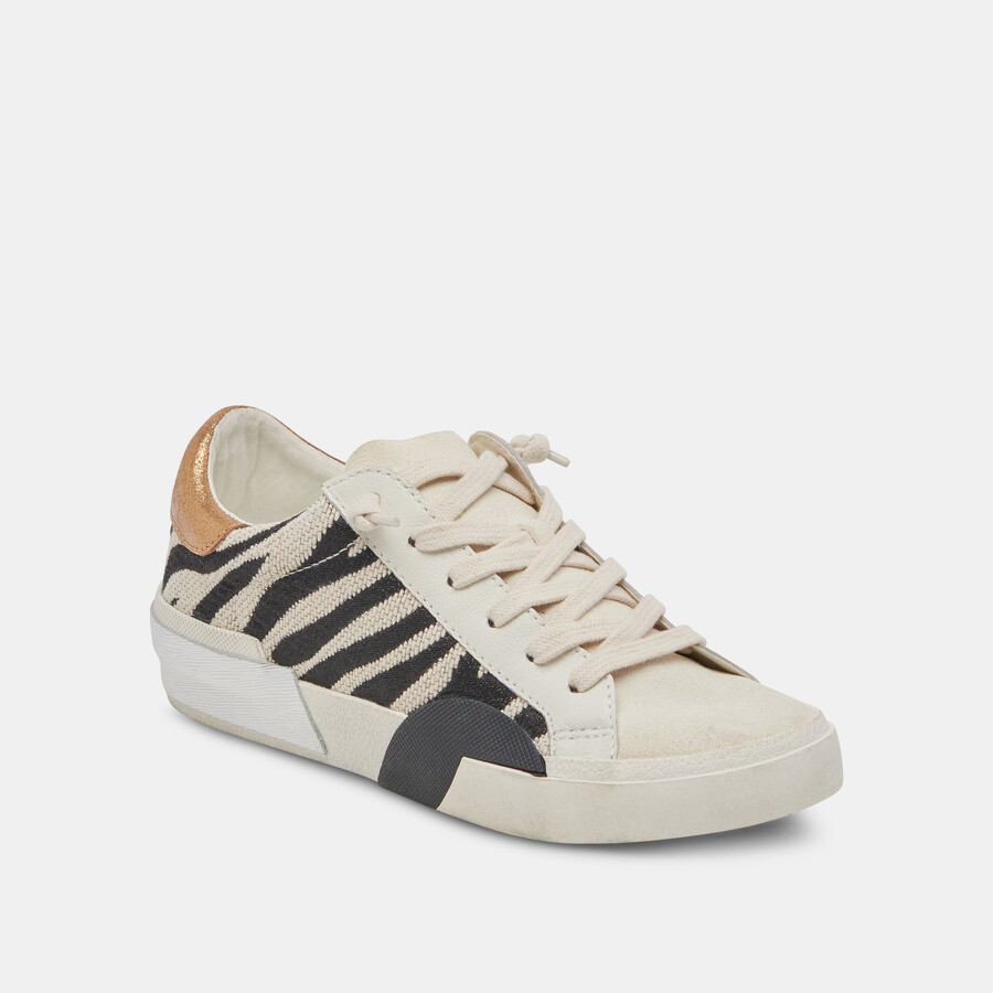 zina sneakers zebra-stoff