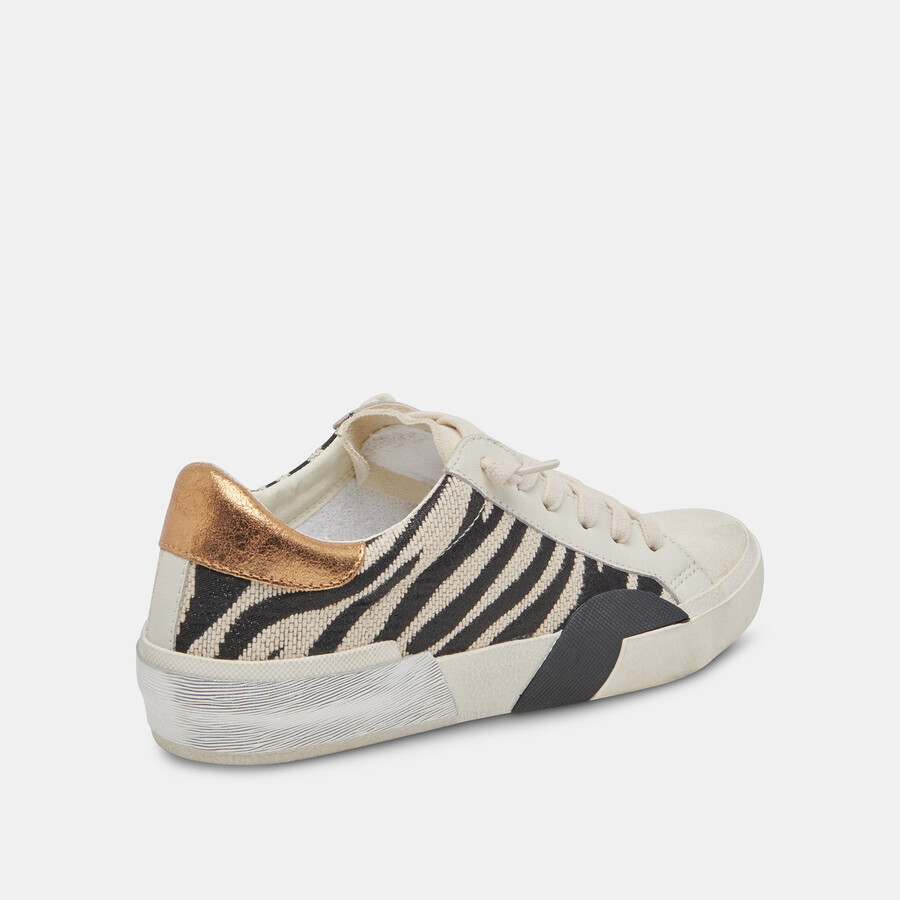 zina sneakers zebra-stoff