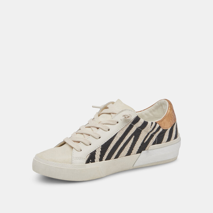 zina sneakers zebra-stoff