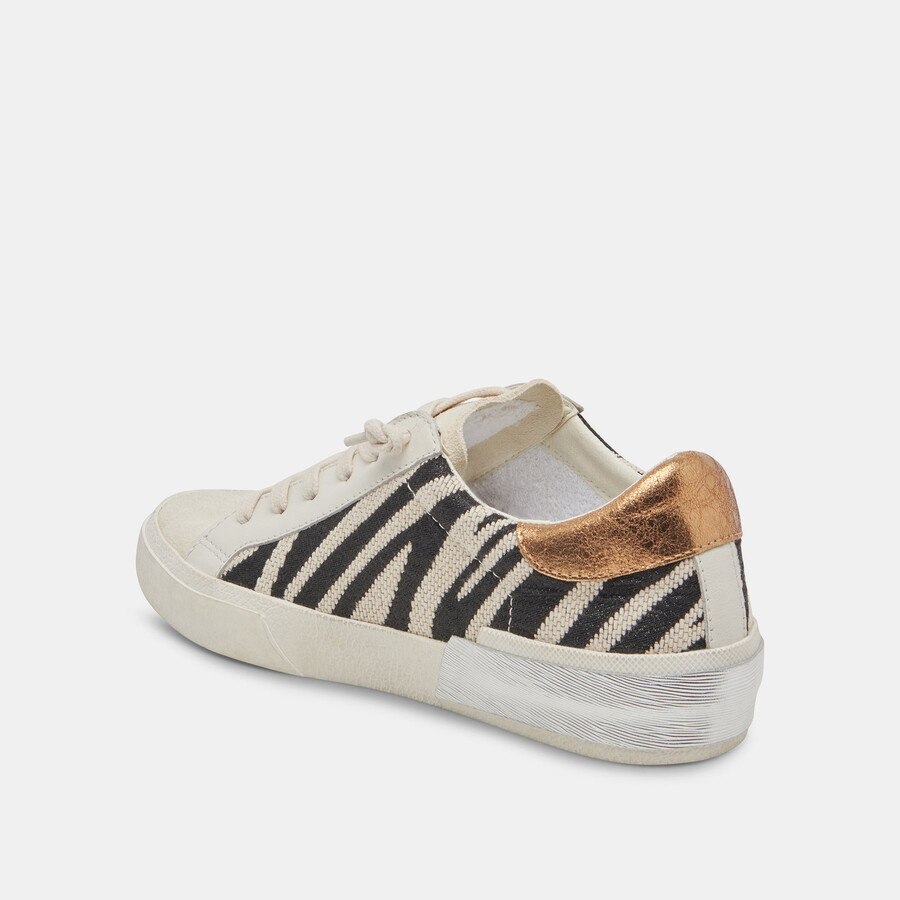 zina sneakers zebra-stoff