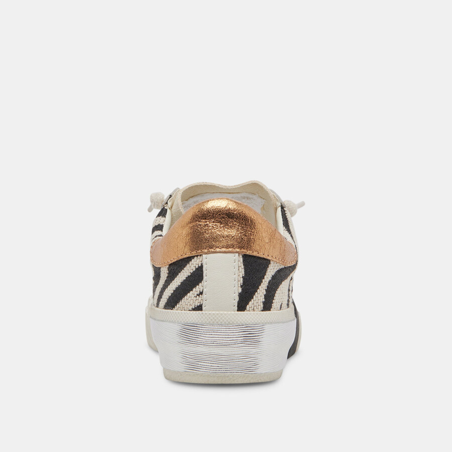 zina sneakers zebra-stoff