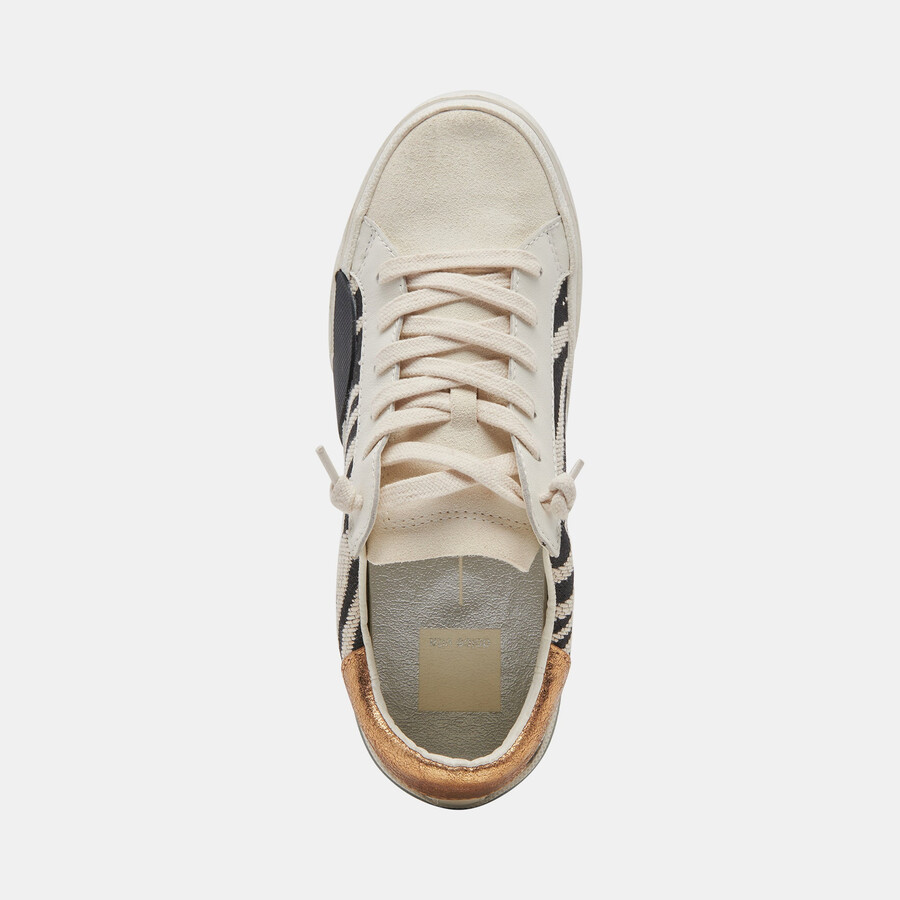 zina sneakers zebra-stoff