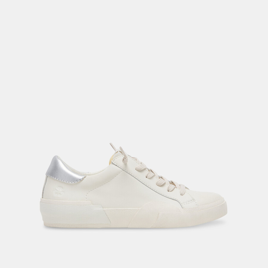 zina foam 360 sneakers weiß silber recyceltes leder