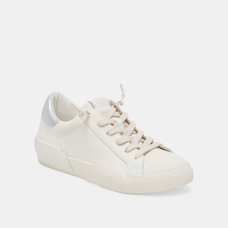 zina foam 360 sneakers weiß silber recyceltes leder