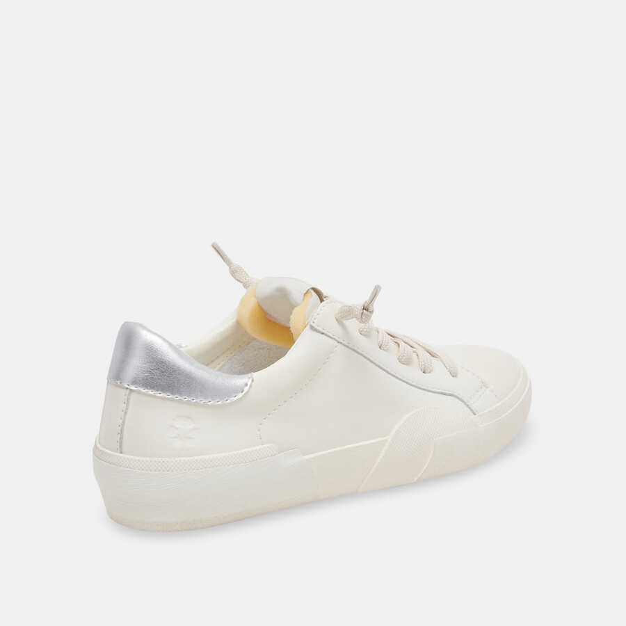 zina foam 360 sneakers weiß silber recyceltes leder