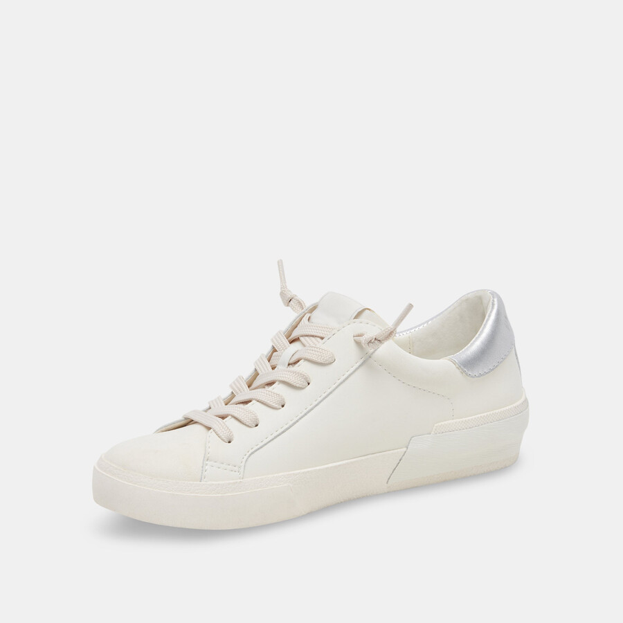zina foam 360 sneakers weiß silber recyceltes leder