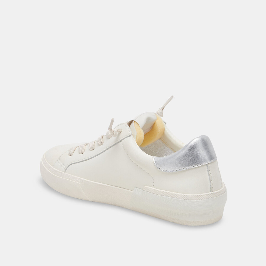 zina foam 360 sneakers weiß silber recyceltes leder