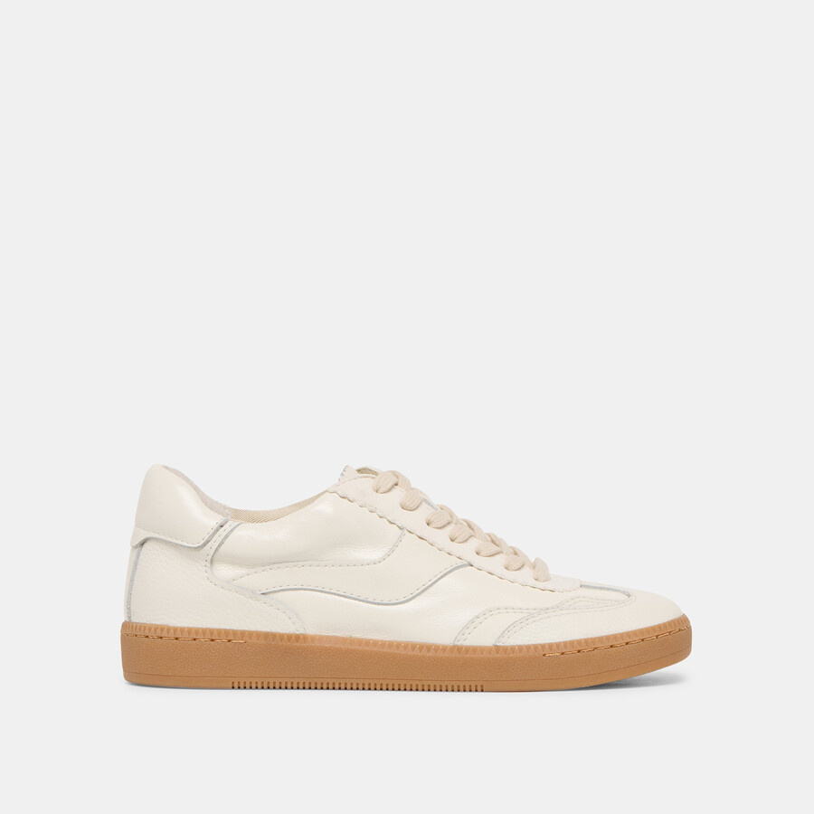 notice sneakers aus weißem leder