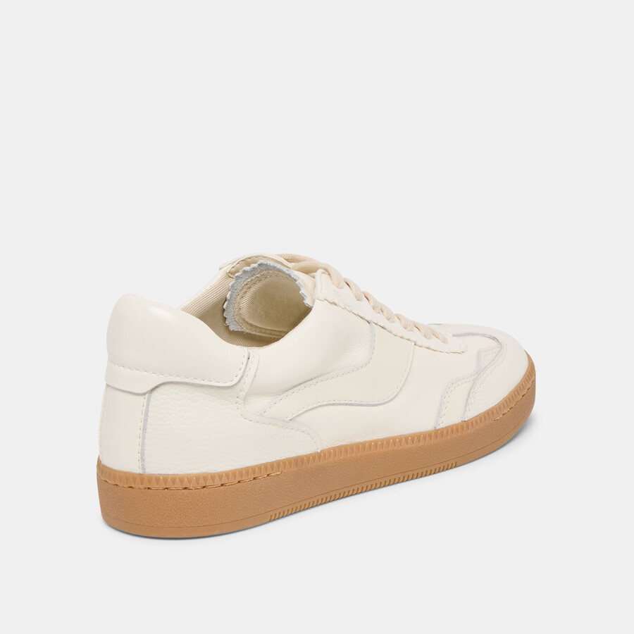 notice sneakers aus weißem leder