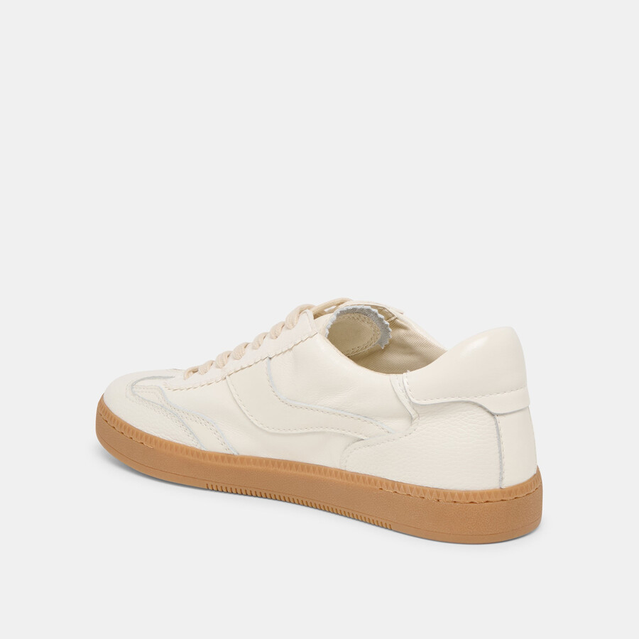 notice sneakers aus weißem leder