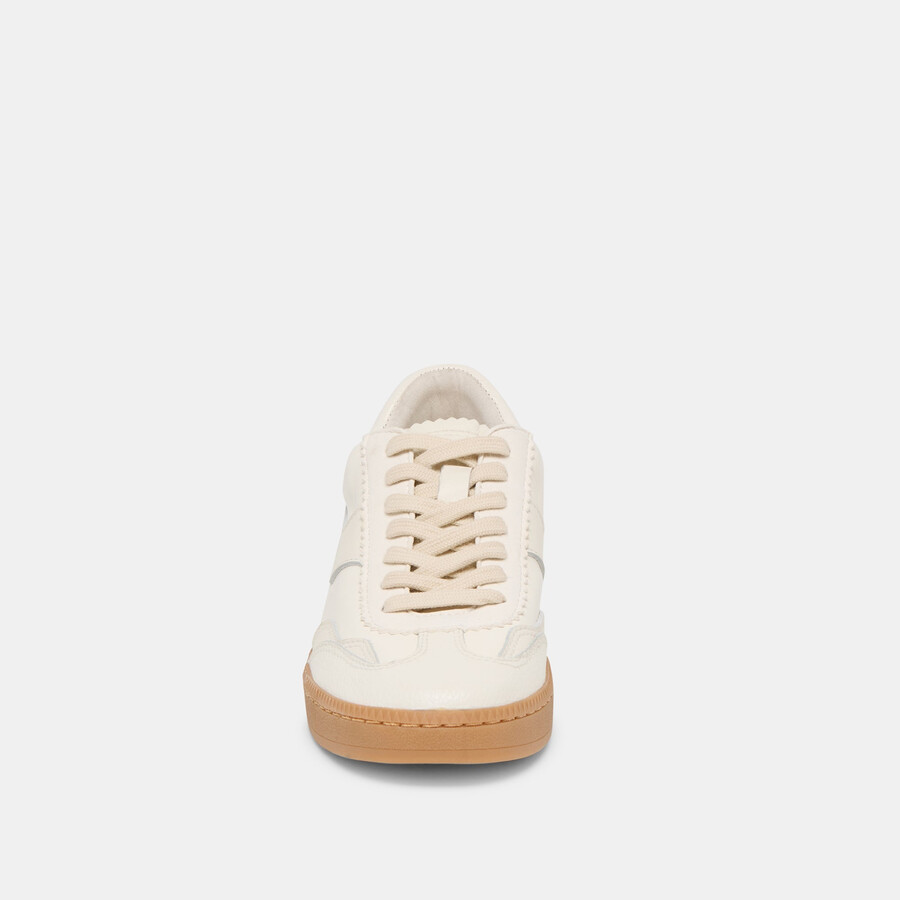 notice sneakers aus weißem leder