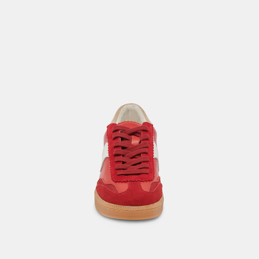 sneakers crimson suede