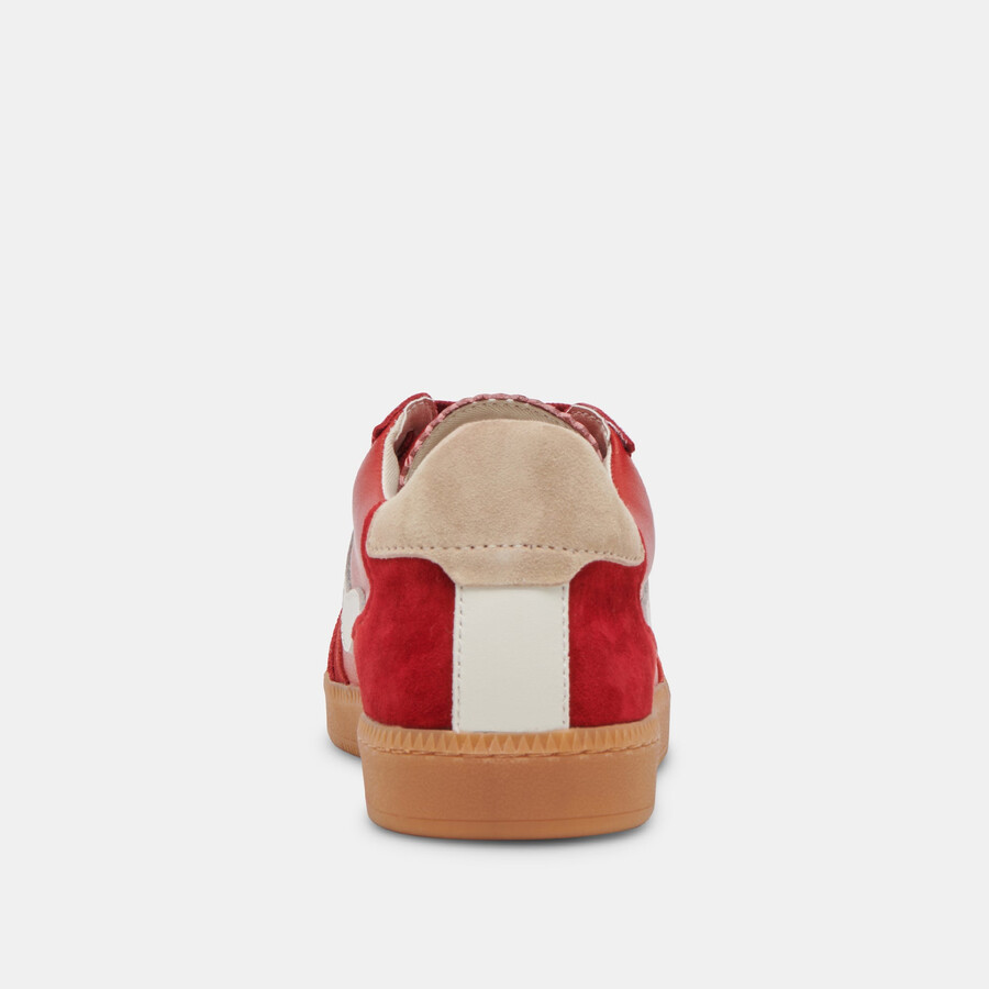 sneakers crimson suede