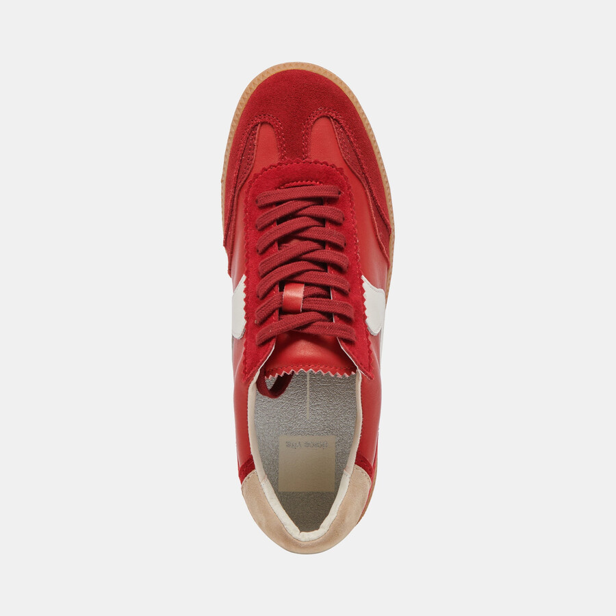 sneakers crimson suede