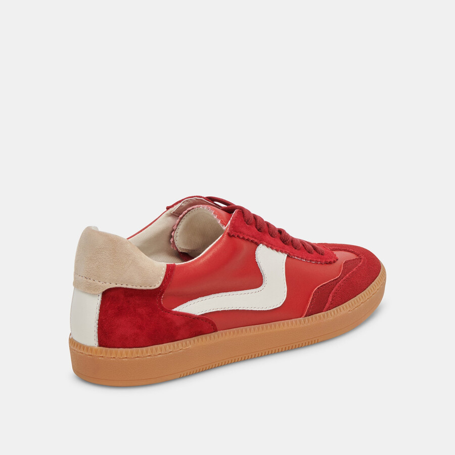 sneakers crimson suede
