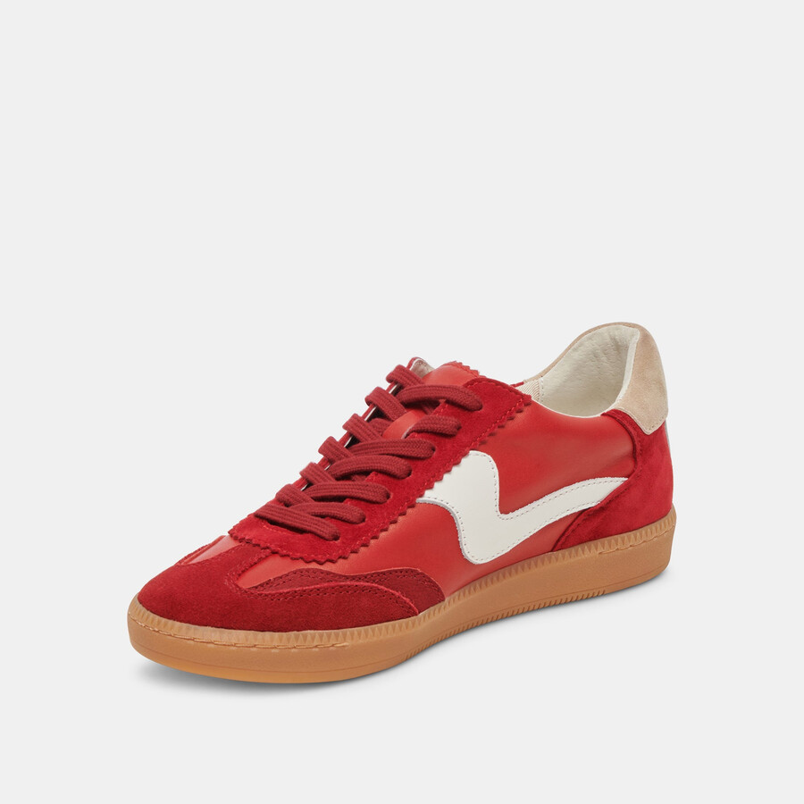 sneakers crimson suede