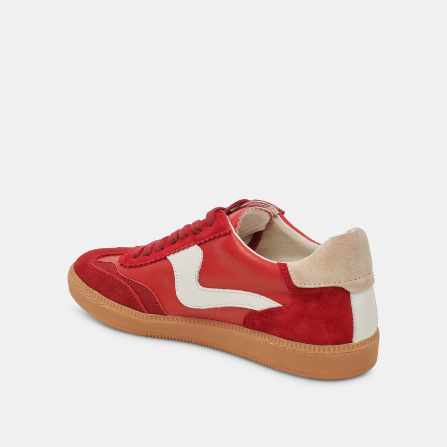 sneakers crimson suede