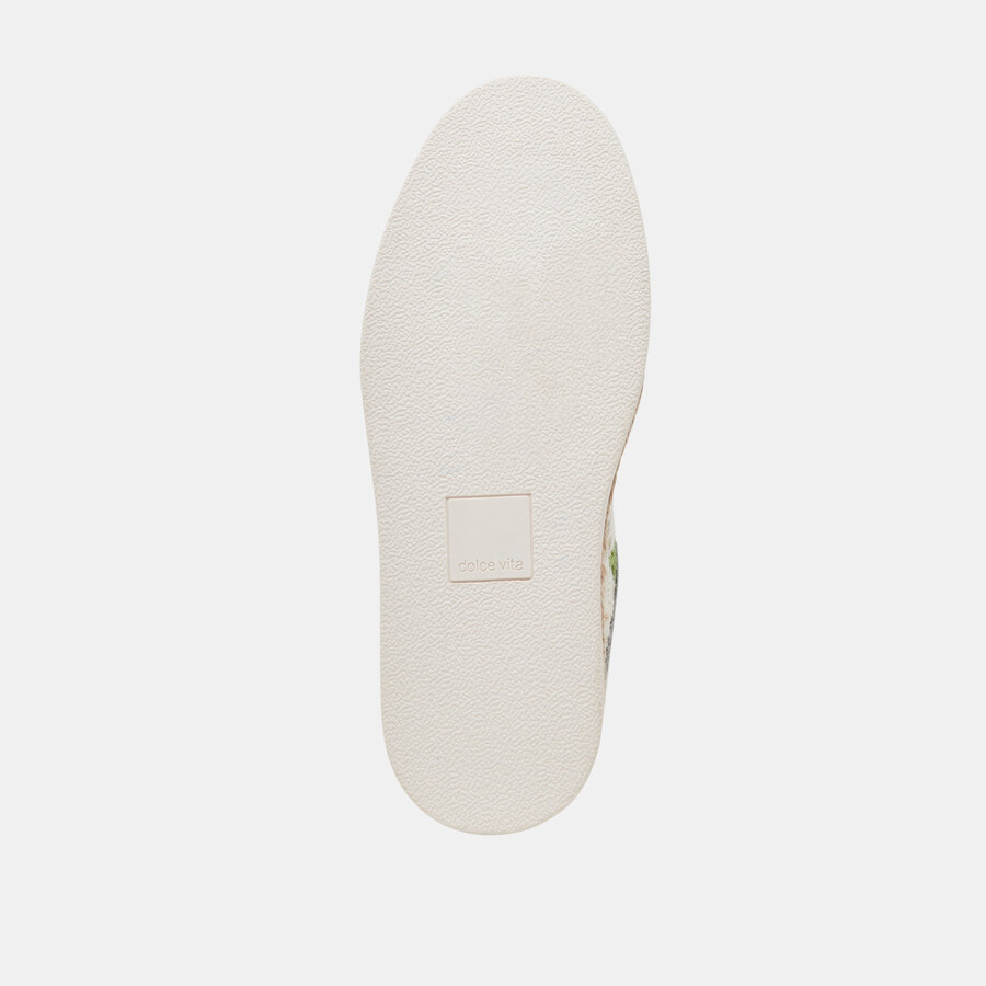azalia-sneaker aus bast mit blumenmuster in weiß