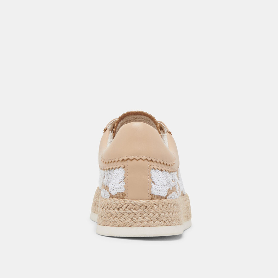 azalia sneakers natürliche mehrfarbige blumen-pailletten