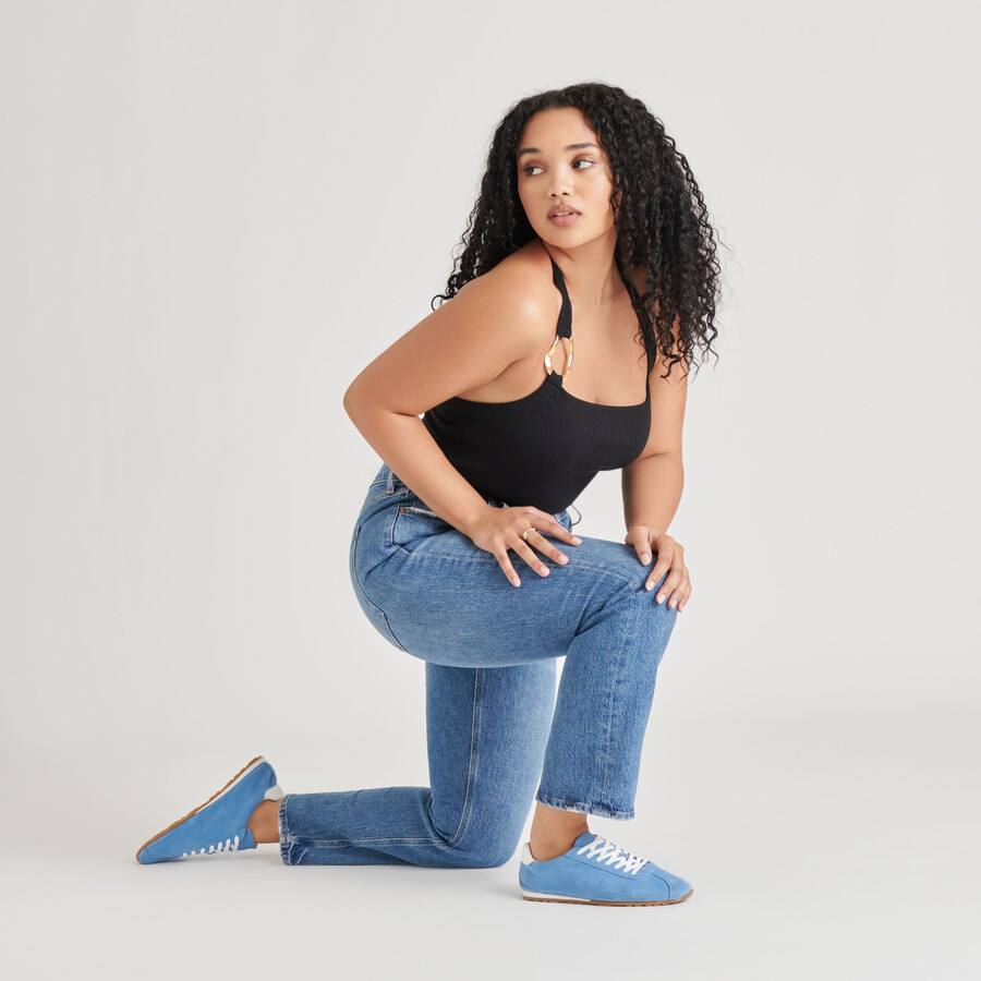 serina sneakers blaues wildleder