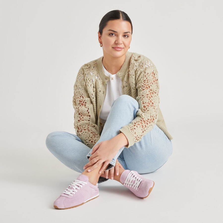 serina sneakers lavendel wildleder