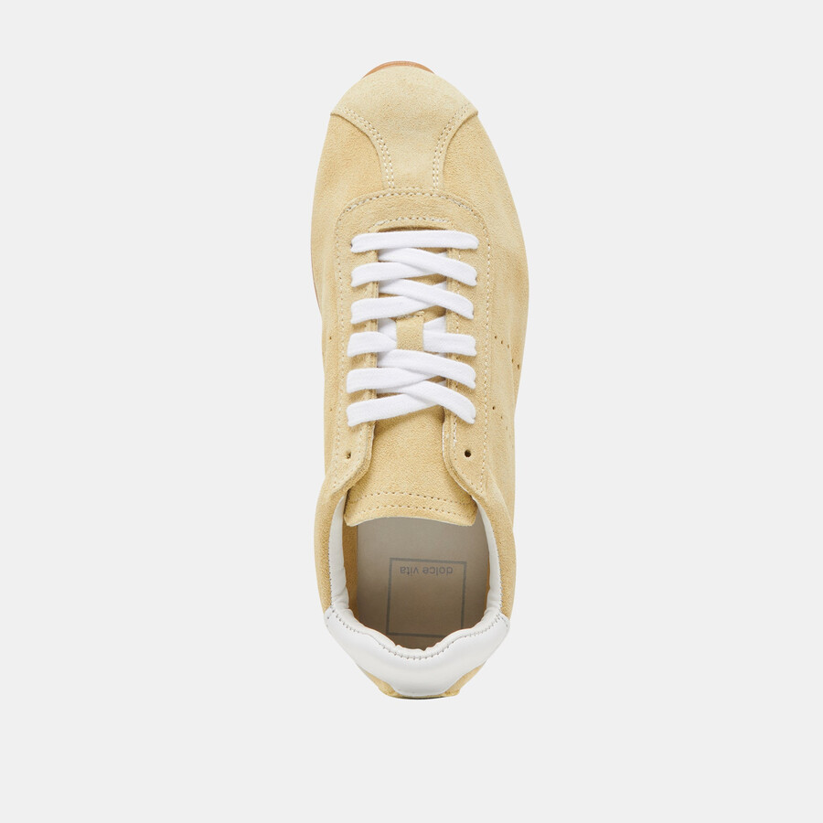 serina sneakers gelbes wildleder