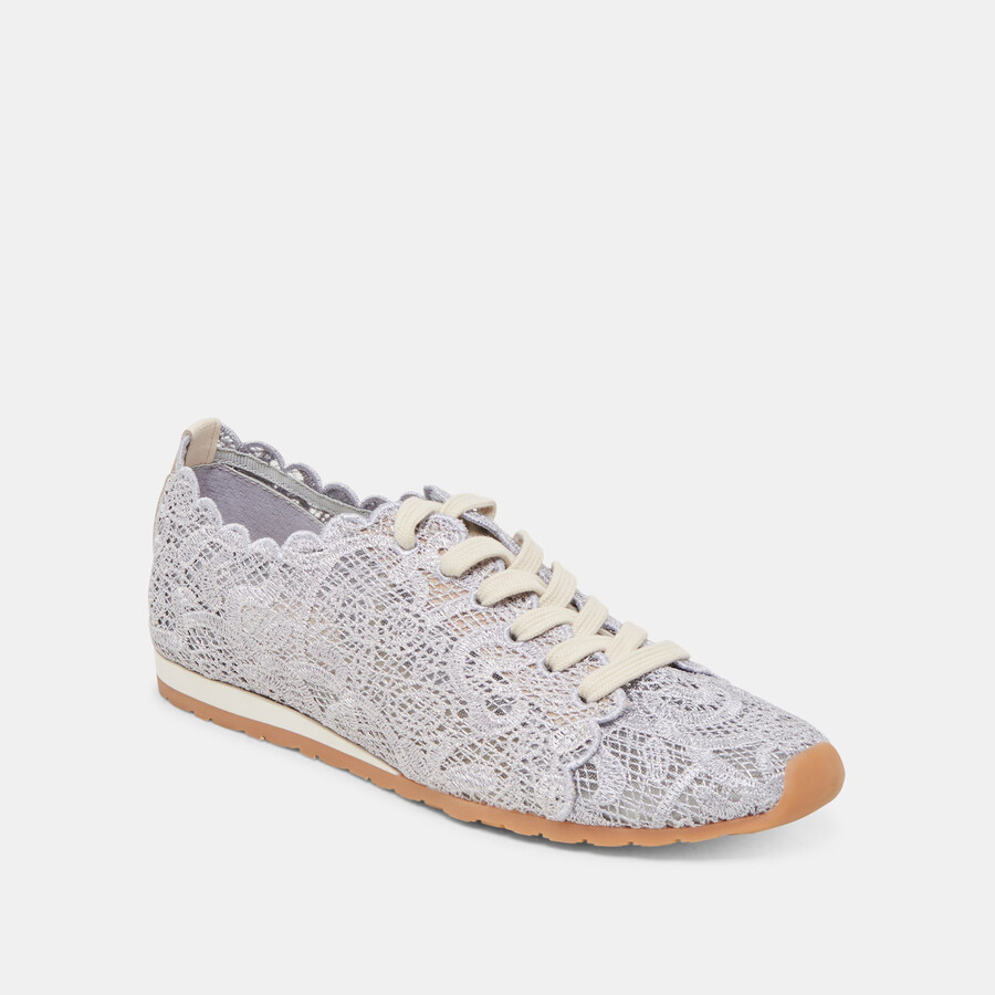 dayana sneakers dusty blue lace