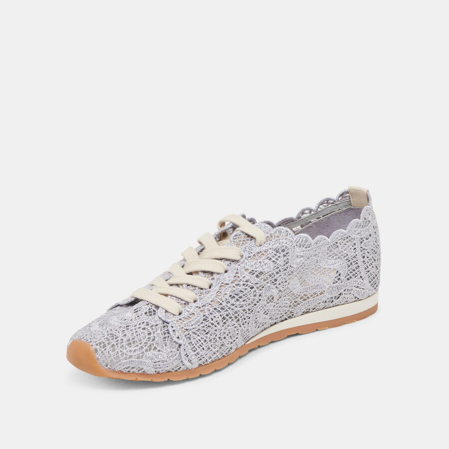 dayana sneakers dusty blue lace