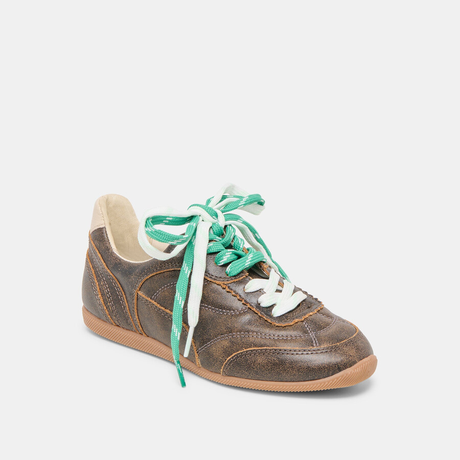 laini sneakers braunes leder im used-look