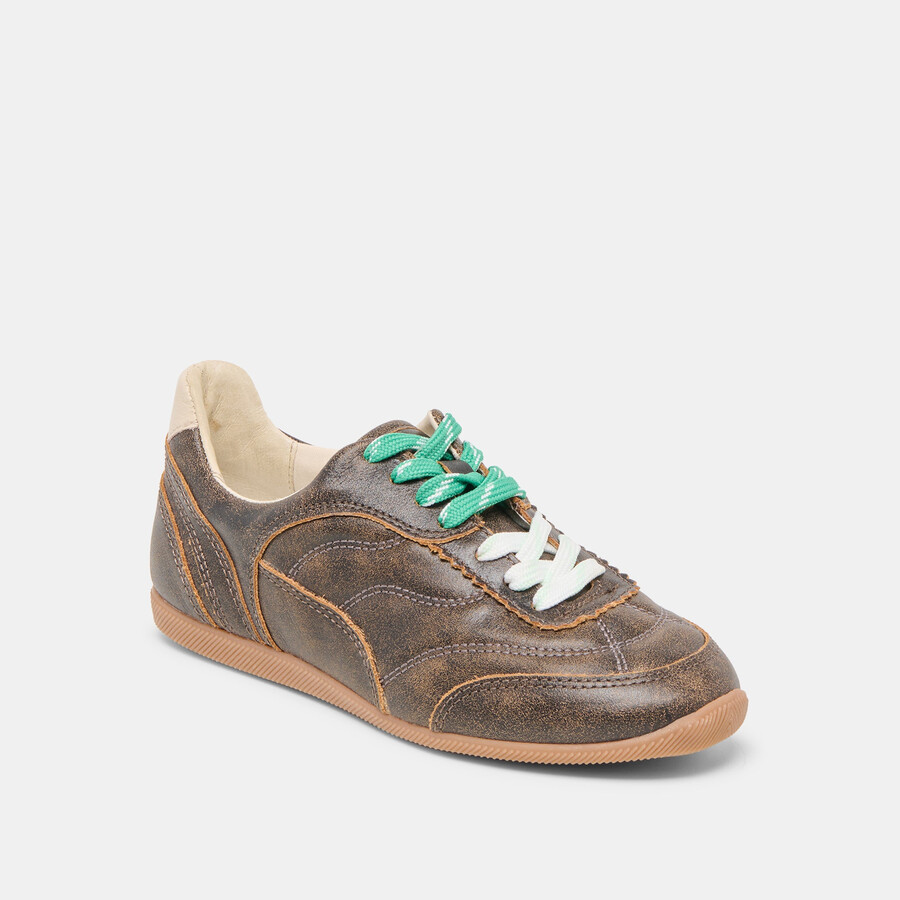 laini sneakers braunes leder im used-look
