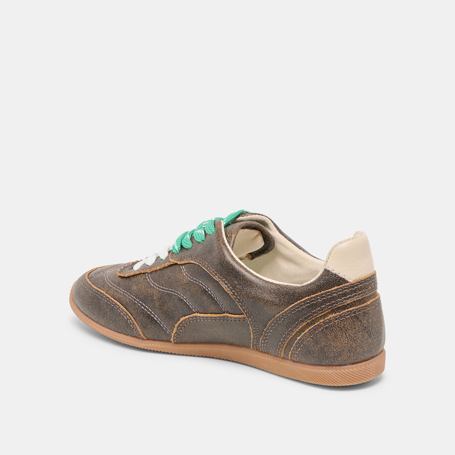 laini sneakers braunes leder im used-look