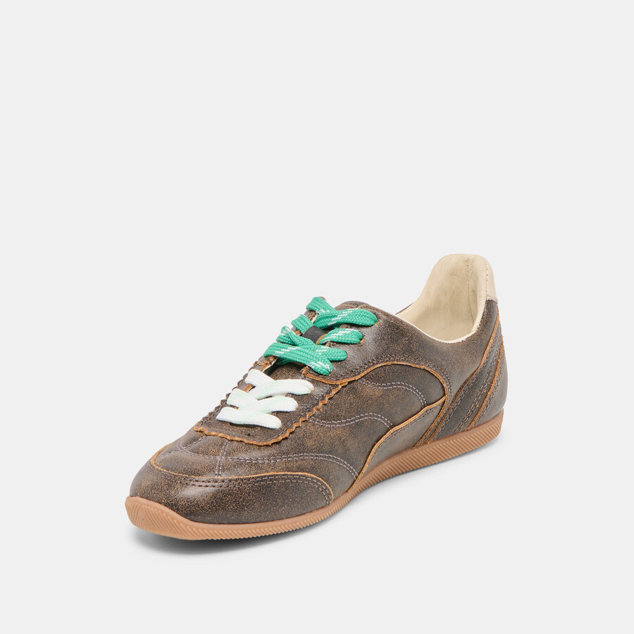 laini sneakers braunes leder im used-look