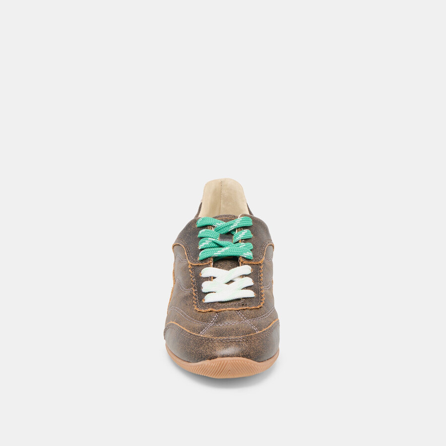 laini sneakers braunes leder im used-look